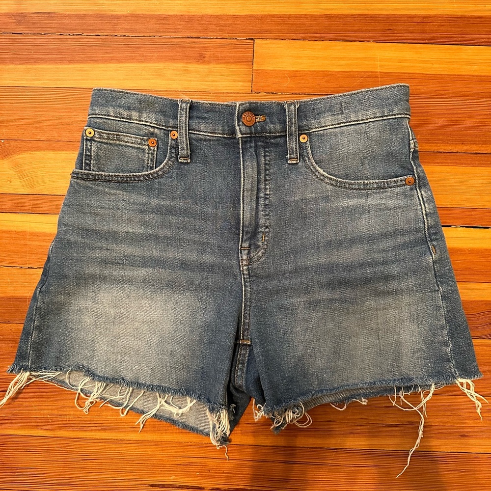 Madewell high-rise denim shorts